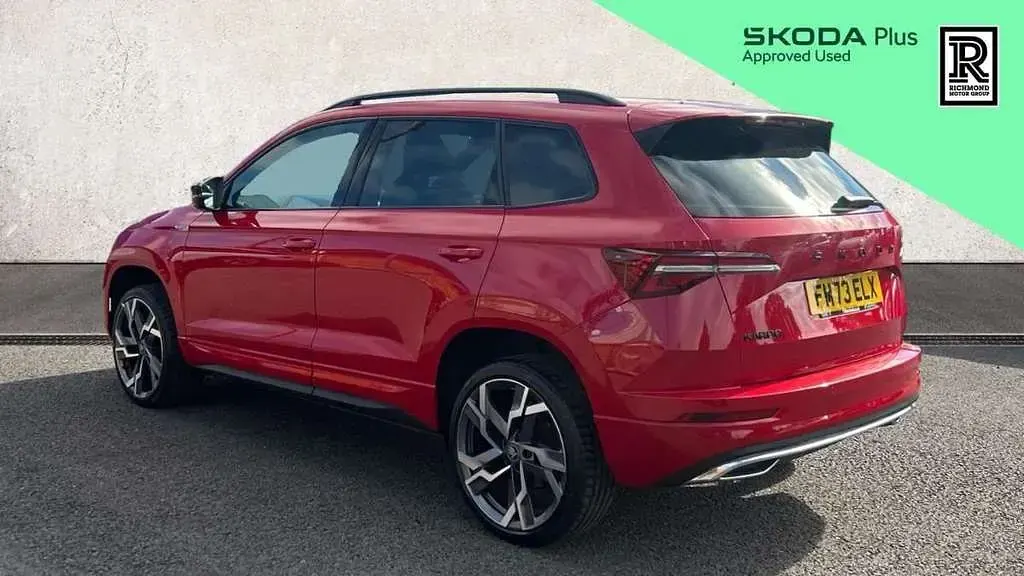 Used Skoda Karoq SportLine 150 HP (110 kW) 2024 Red SUV