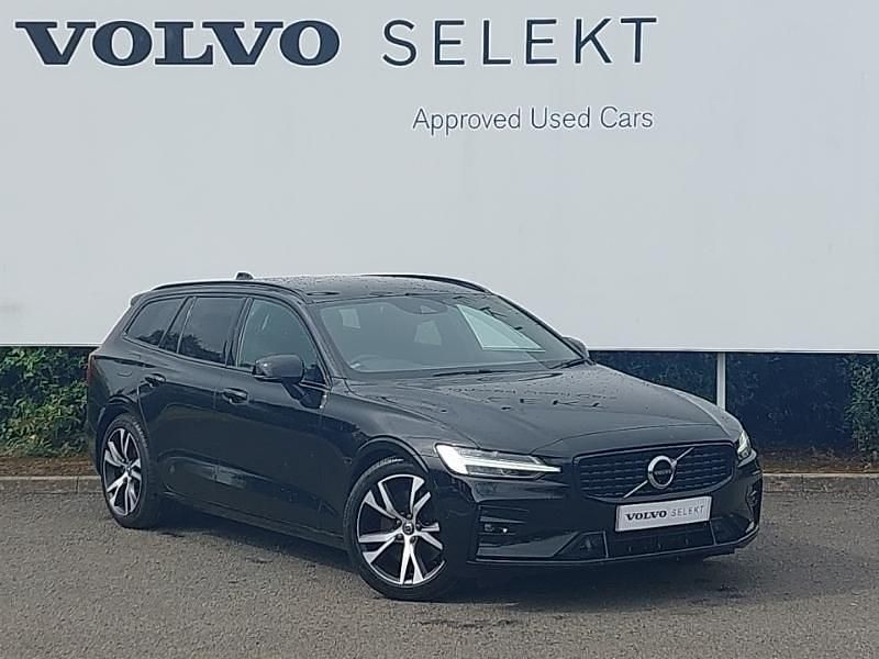 Black Used 2021 Volvo V60 R-Design Estate | £26,298 (Expensive) - Image 1/4