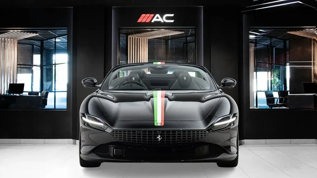 New Ferrari Roma 2025 Black Cabriolet