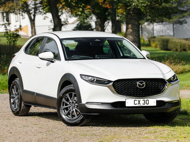 Solid arctic white New 2025 Mazda CX-30 Prime-Line SUV | £20,998 (Super price) - Image 1/4