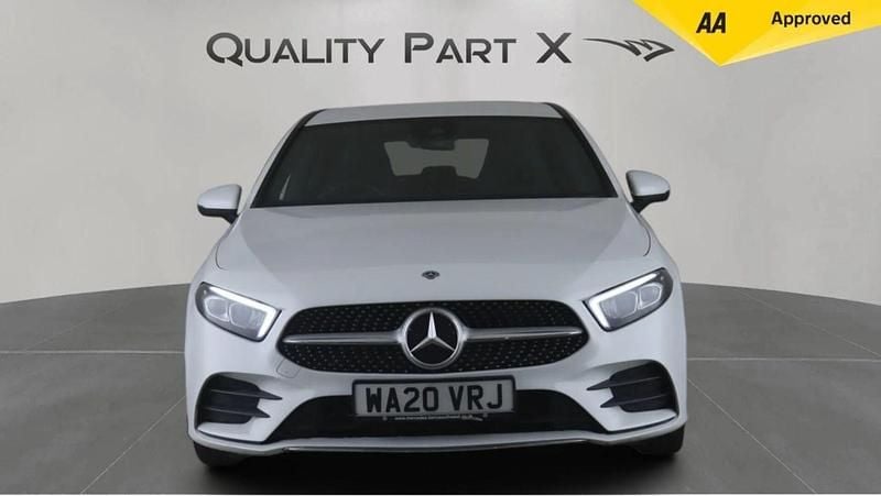 Used Mercedes A200 AMG line 163 HP (119 kW) 2020 White Hatchback