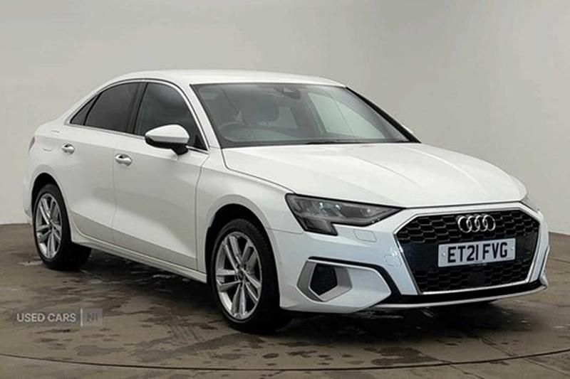 White Used 2021 Audi A3 Sport Sedan | £17,990 (Fair price) - Image 1/1