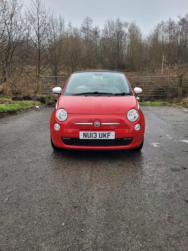 Red Used 2013 Fiat 500 Cabriolet | £3,400 (Good price) - Image 1/4