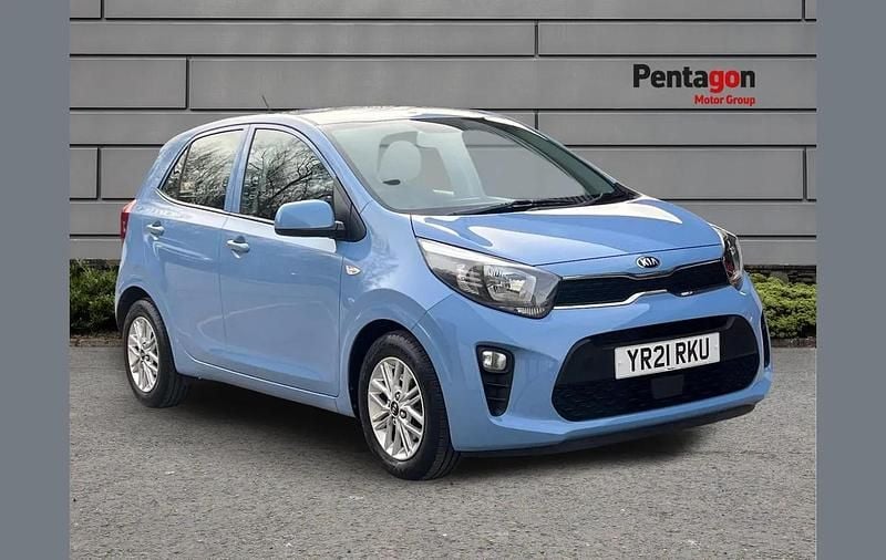 Used Kia Picanto 65 HP (47 kW) 2021 Blue Hatchback