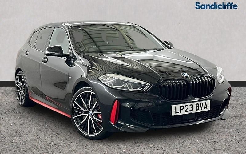 Black Used 2023 BMW 128 Hatchback | £23,484 (Fair price) - Image 1/4