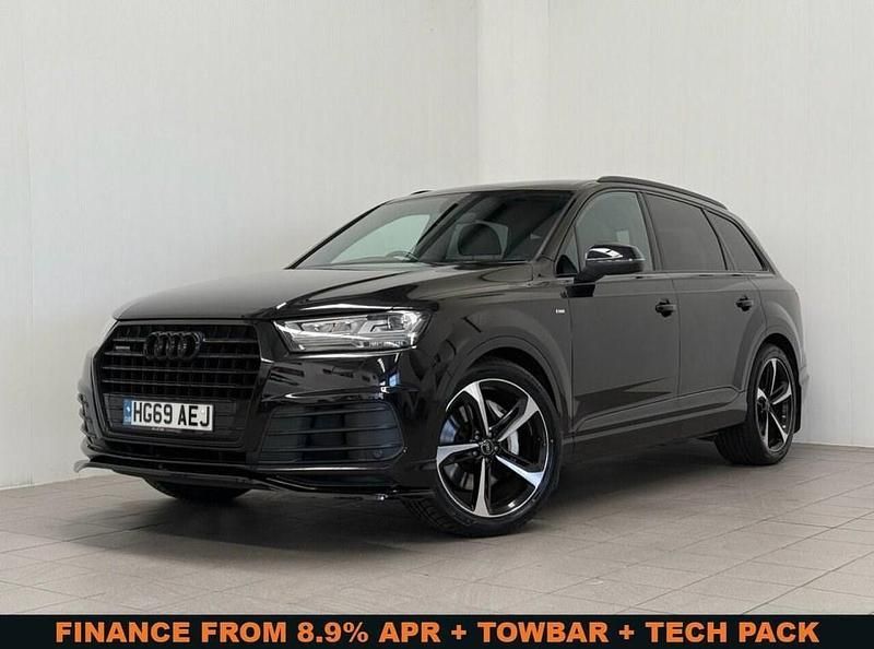 Black Used 2019 Audi Q7 S-Line SUV | £33,680 (Fair price) - Image 1/2