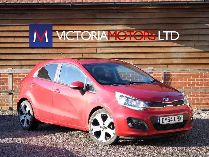 Red Used 2014 Kia Rio Hatchback | £6,995 (Expensive) - Image 1/1