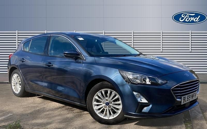 Blue Used 2019 Ford Focus Titanium Hatchback | £10,592 (Fair price) - Image 1/4