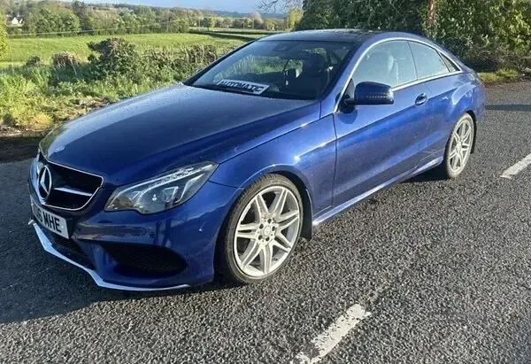 Used Mercedes E220 AMG line 2016 Blue Coupe