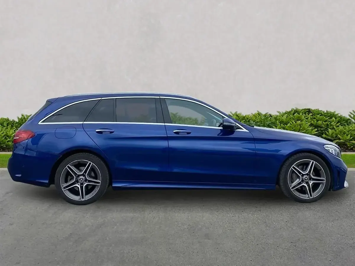 Used Mercedes C200 AMG Line Premium Plus 2019 Blue Estate