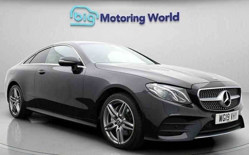 Used Mercedes E220 AMG line 194 HP (142 kW) 2019 Black Coupe
