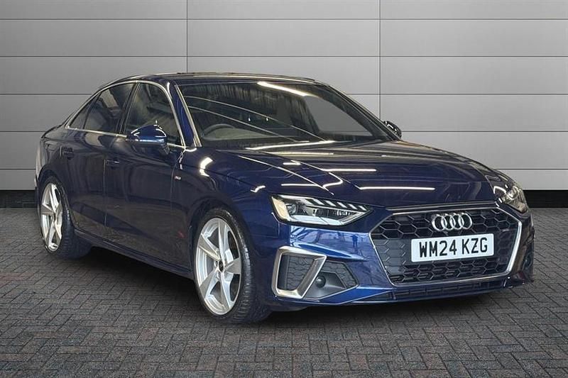 Used Audi A4 S-Line 150 HP (110 kW) 2024 Blue Sedan