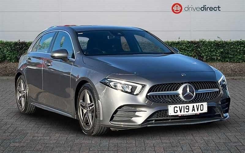 Grey Used 2019 Mercedes A200 AMG line Hatchback | £17,749 (Fair price) - Image 1/4