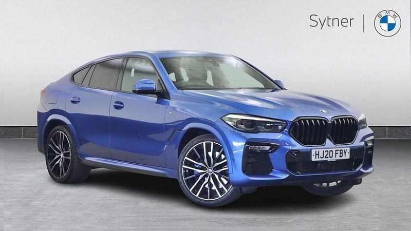 Used BMW X6 M Sport 335 HP (246 kW) 2020 Blue SUV