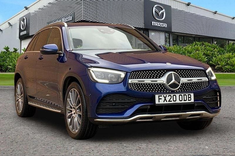Blue Used 2020 Mercedes GLC300 AMG Line Premium Estate | £26,980 (Good price) - Image 1/3