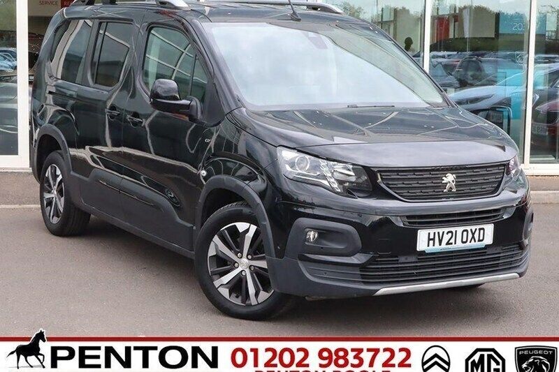 Black Used 2021 Peugeot Rifter GT MPV | £23,990 (Expensive) - Image 1/1