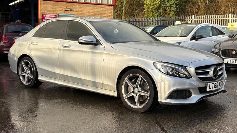 Used Mercedes C220 AMG line 2016 Silver Sedan