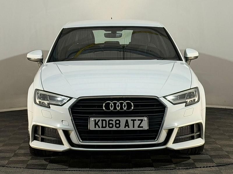 Used Audi A3 S-Line 150 HP (110 kW) 2019 White Sedan