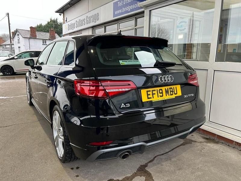 Used Audi A3 Sportback S-Line 116 HP (85 kW) 2019 Black Hatchback