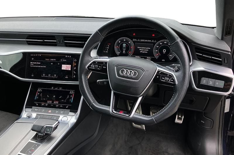 Used Audi A6 Black Edition 204 HP (150 kW) 2019 Blue Sedan