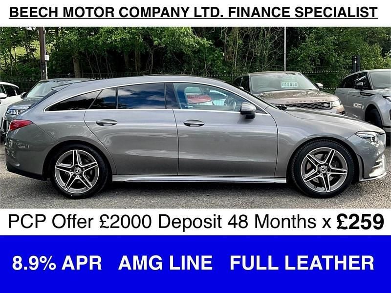 Grey Used 2022 Mercedes CLA200 AMG line Estate | £22,490 (Fair price) - Image 1/3