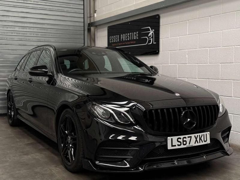 Black Used 2017 Mercedes E220 AMG line Estate | £16,489 (Fair price) - Image 1/4