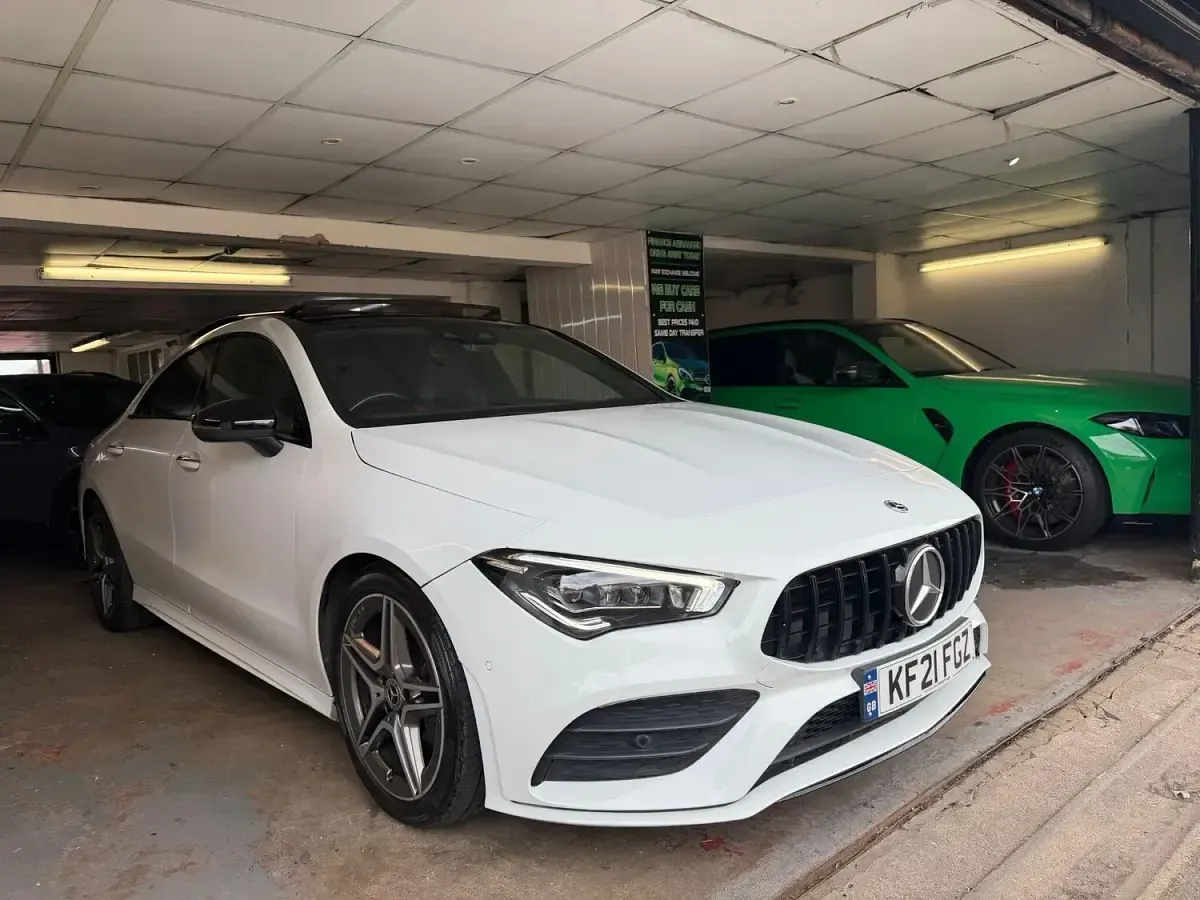 Used Mercedes CLA180 AMG Line Premium Plus 136 HP (100 kW) 2021 White Sedan