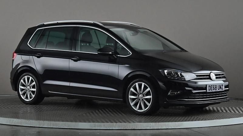 Black Used 2018 VW Golf Sportsvan GT MPV | £12,798 (Fair price) - Image 1/4