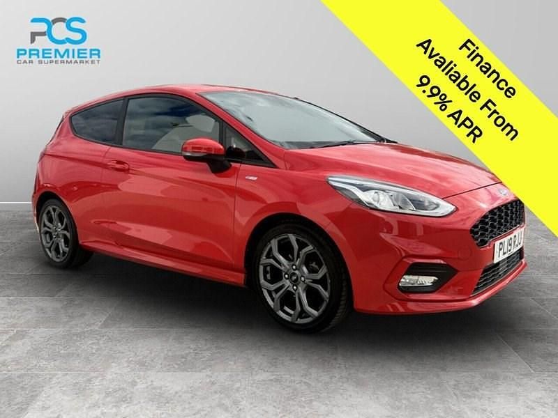 Red Used 2019 Ford Fiesta ST-Line X Hatchback | £10,995 (Good price) - Image 1/3