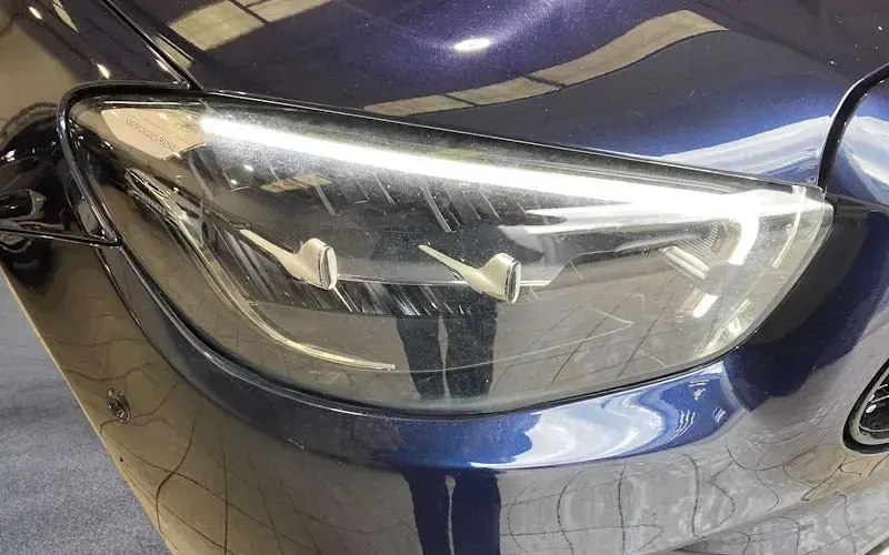 Used Mercedes E200 AMG line 200 HP (147 kW) 2023 Blue Sedan