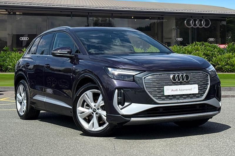 Purple Used 2024 Audi Q4 e-tron S-Line SUV | £34,150 - Image 1/4