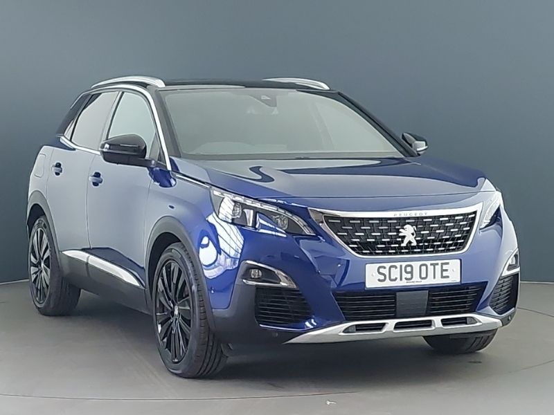 Blue Used 2019 Peugeot 3008 GT-line SUV | £12,298 (Good price) - Image 1/4