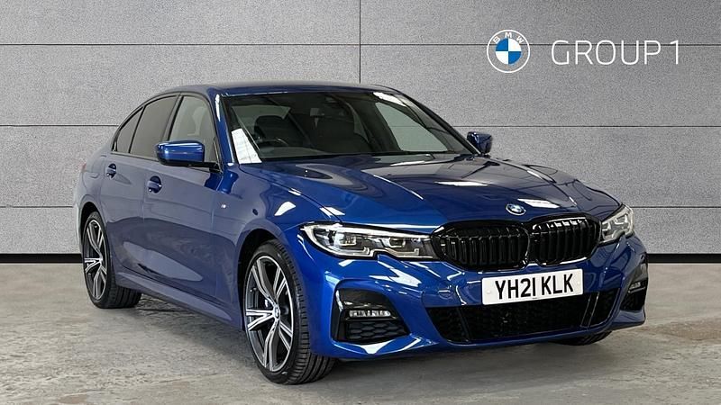 Blue Used 2021 BMW 330e M Sport Sedan | £24,795 (A bit pricey) - Image 1/4