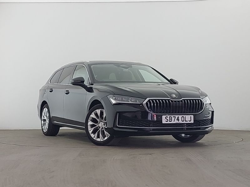 Black Used 2024 Skoda Superb SE L Estate | £30,498 (Expensive) - Image 1/4