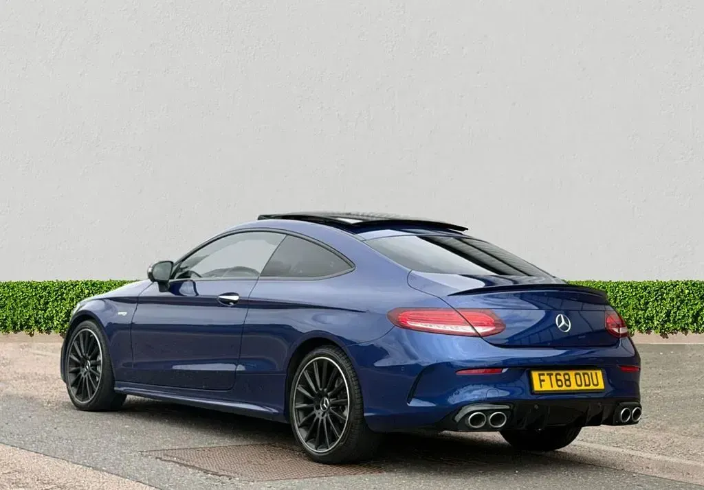 Used Mercedes C43 AMG Premium Plus 390 HP (286 kW) 2019 Blue Coupe