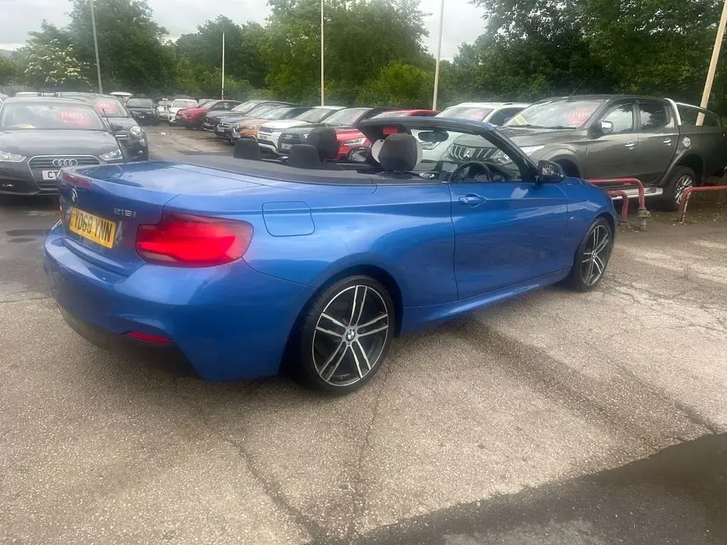 Used BMW 218 M Sport 136 HP (100 kW) 2019 Blue Cabriolet