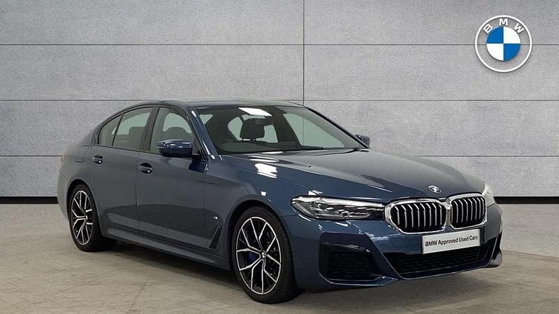 Blue Used 2022 BMW 530 M Sport | £33,795 (Fair price) - Image 1/4