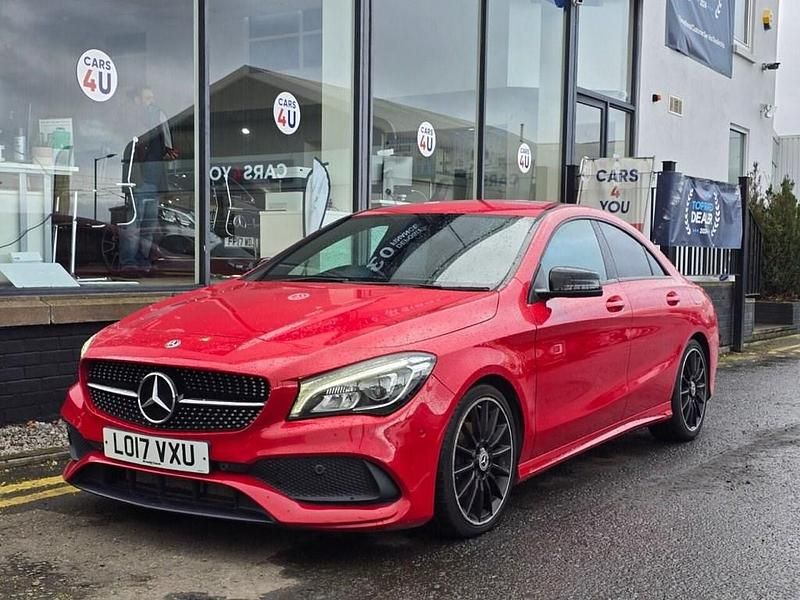 Used Mercedes CLA180 AMG line 122 HP (89 kW) 2017 Red Sedan