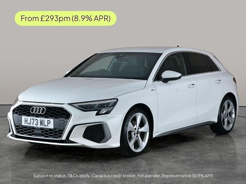 White Used 2023 Audi A3 Sportback S-Line Hatchback | £20,975 (Fair price) - Image 1/2