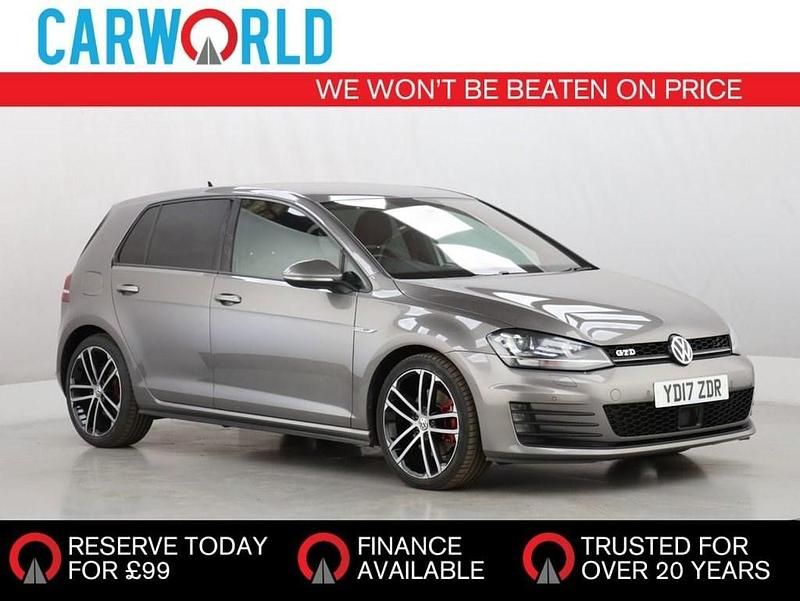 Grey Used 2017 VW Golf VII GTD Hatchback | £9,413 (Good price) - Image 1/3