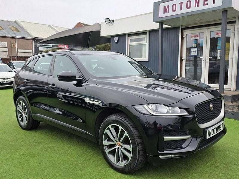Black Used 2017 Jaguar F-Pace R-Sport SUV | £11,380 (Fair price) - Image 1/4