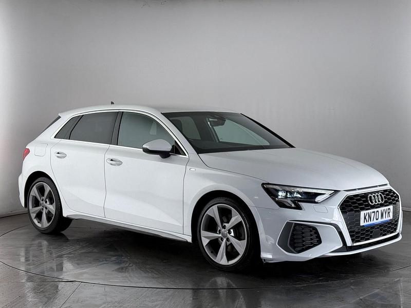 Used Audi A3 Sportback S-Line 2020 White Hatchback