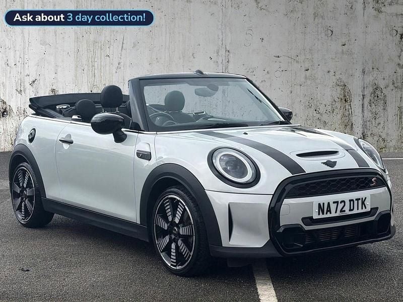 Silver Used 2022 Mini Cooper S Cabriolet Exclusive Cabriolet | £22,651 (Fair price) - Image 1/4