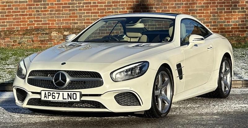Used Mercedes SL400 AMG line 2017 White Cabriolet