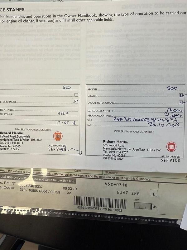 Used Fiat 500 Lounge 69 HP (50 kW) 2017 Grey Hatchback