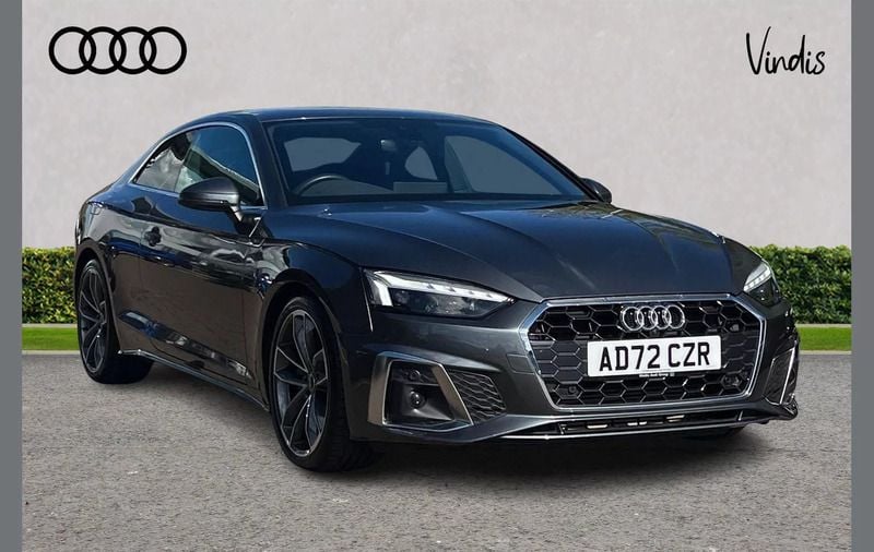 Grey Used 2023 Audi A5 S-Line Coupe | £25,900 (Good price) - Image 1/4