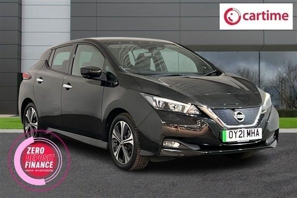 Black Used 2021 Nissan Leaf N-Connecta Hatchback | £11,303 (Fair price) - Image 1/3