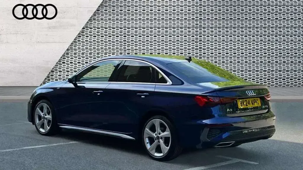 Used Audi A3 S-Line 150 HP (110 kW) 2024 Blue Sedan