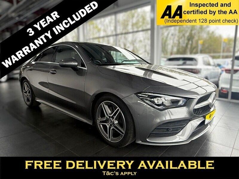 Grey Used 2019 Mercedes CLA200 AMG line Coupe | £19,345 (Good price) - Image 1/2