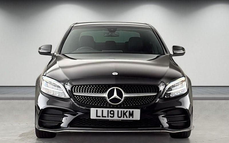 Used Mercedes C200 AMG line 184 HP (135 kW) 2018 Obsidian black Sedan